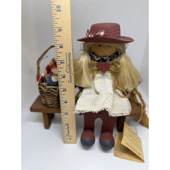 VTG Lizzie High Abigail Bowman Figurine Going Across Town w/ Cat 9.5 Collectible - Picture 6 of 8
